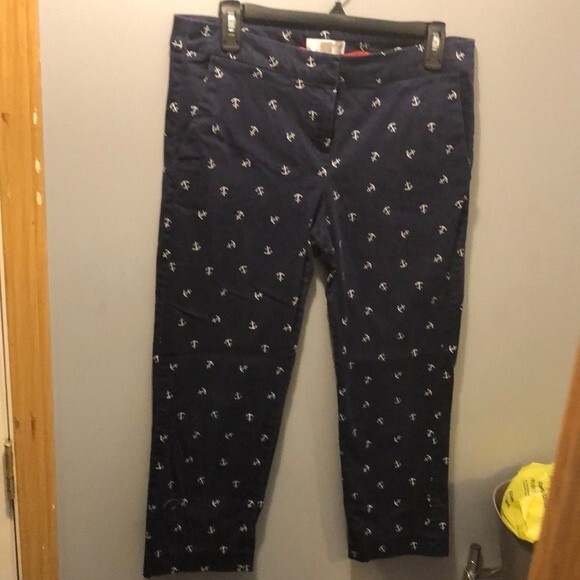 Kenar Capri size 10 blue with anchors - Picture 1 of 4